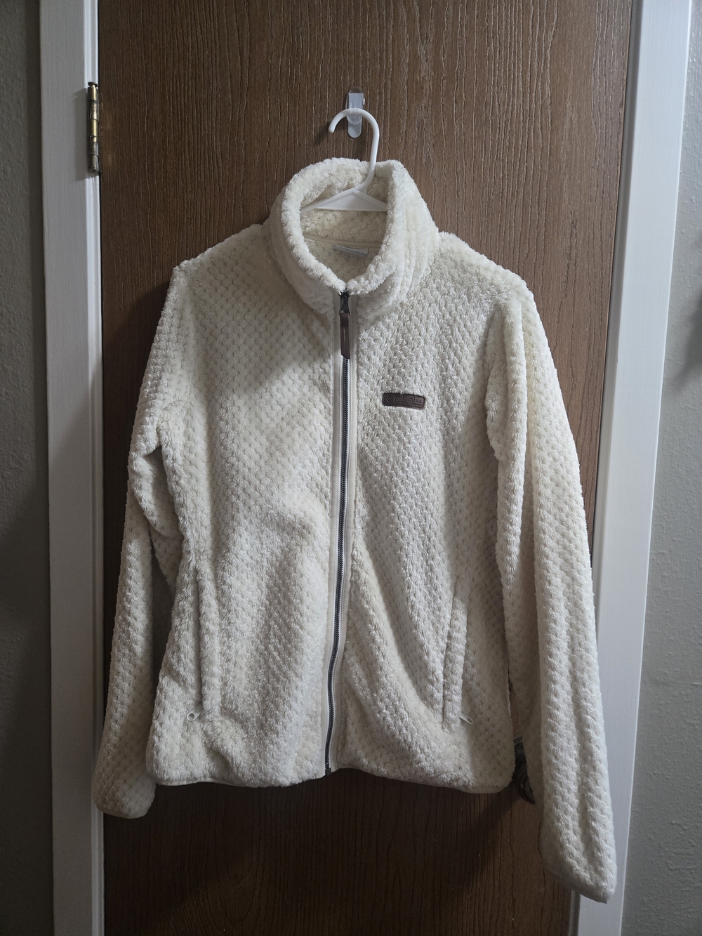 Columbia Cream Sherpa Full-Zip Jacket